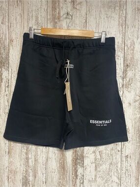 Essentials Fear of God Black Men's Athletic Shorts
